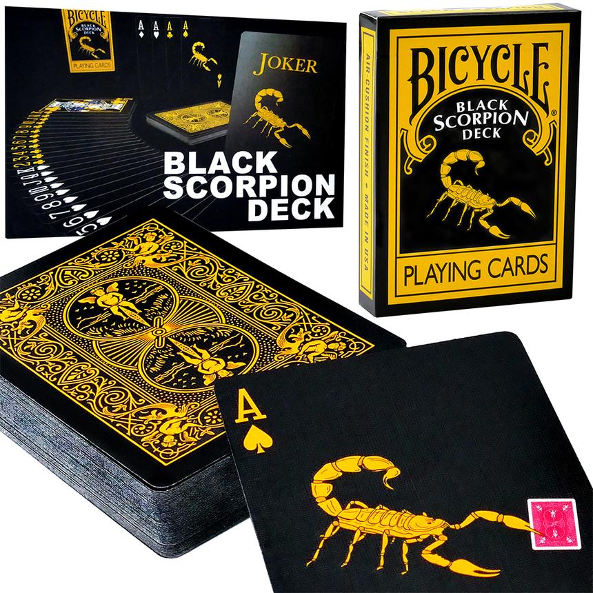 mainimage_0685_1000px_860x Колода карт Magic Black Scorpion Bicycle Deck. Скорпион — изображение 1