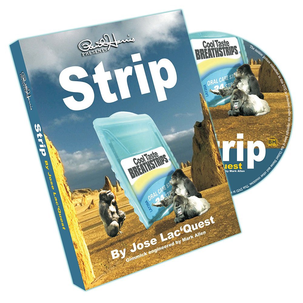 striptiz- Полоса - Strip by Jose LaC'Quest (DVD + Gimmick) — изображение 1